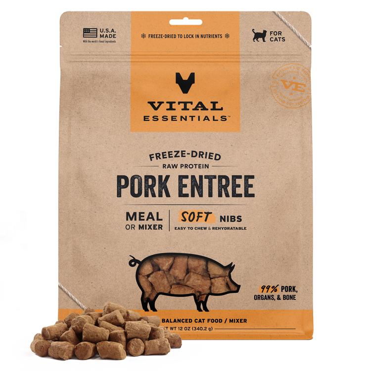 VE Cat Freeze Dried Soft Nibs Pork (Preorder October Delivery)