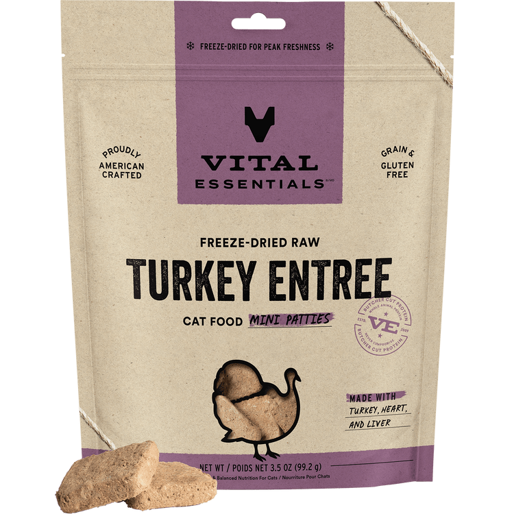 VE Cat Freeze Dried Turkey Mini Patties