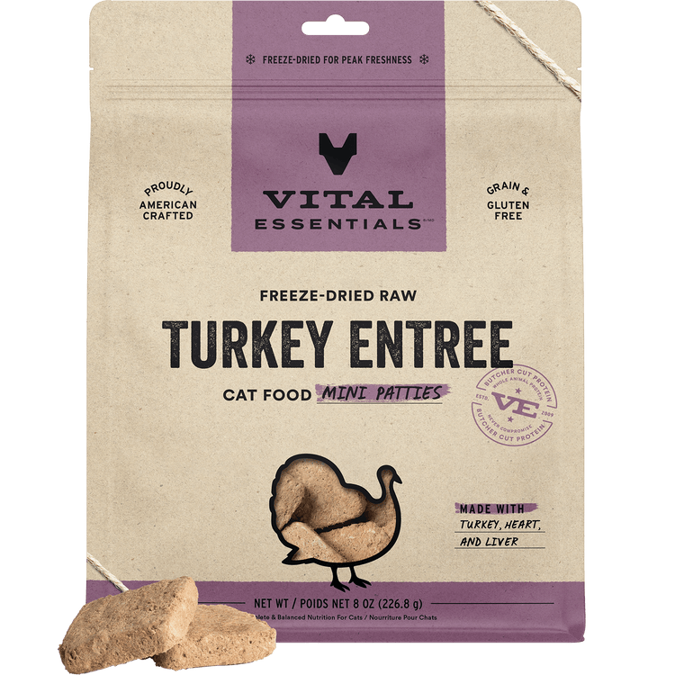VE Cat Freeze Dried Turkey Mini Patties