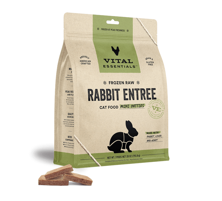 VE Cat Frozen Rabbit Patties