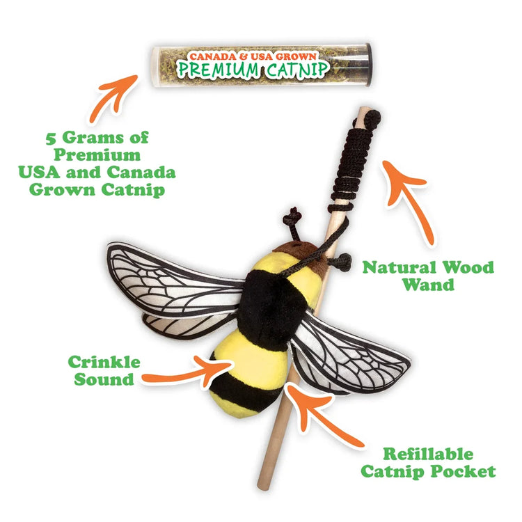 MEOW Toy Wand Get Buzzed Bee