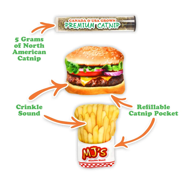 MEOW Toy Get Hungry Burger & Fries