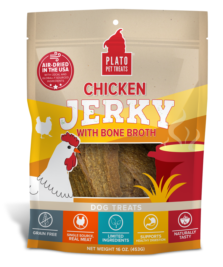 Plato Jerky Chicken with Bone Broth (Preorder October Delivery)