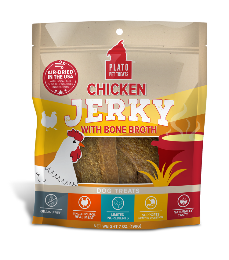 Plato Jerky Chicken with Bone Broth (Preorder October Delivery)