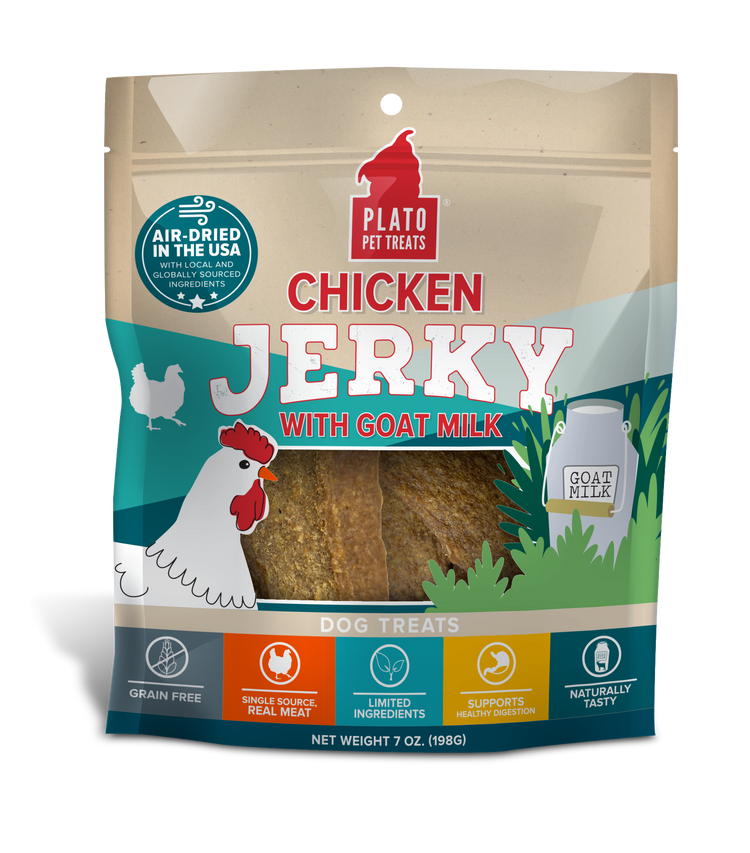 Plato Jerky Chicken with Goat Milk (Preorder October Delivery)