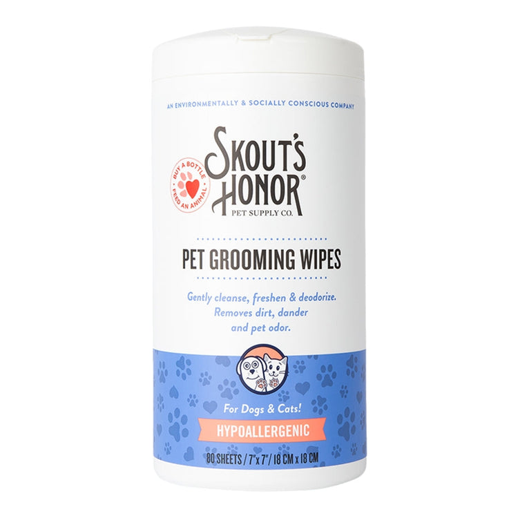 SKOUT Pet Grooming Wipes 80ct (PRE ORDER JULY DELIVERY)