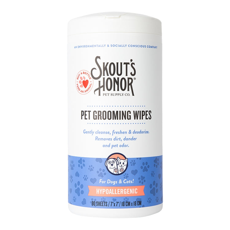 SKOUT Pet Grooming Wipes 80ct