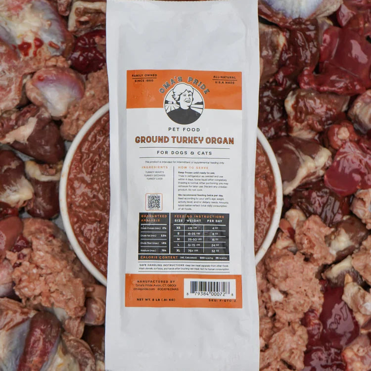 OMA Ground Turkey Organ (Preorder October Delivery)