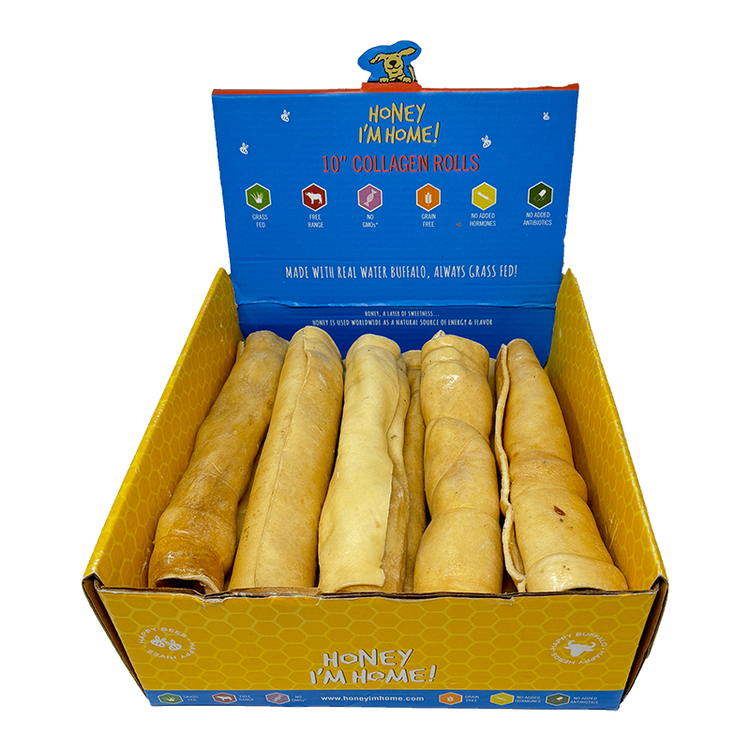 HIH 10" Buffalo Collagen Rolls (Preorder July Delivery)