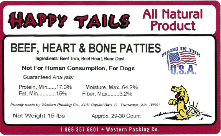 Happy Tails Beef Patties