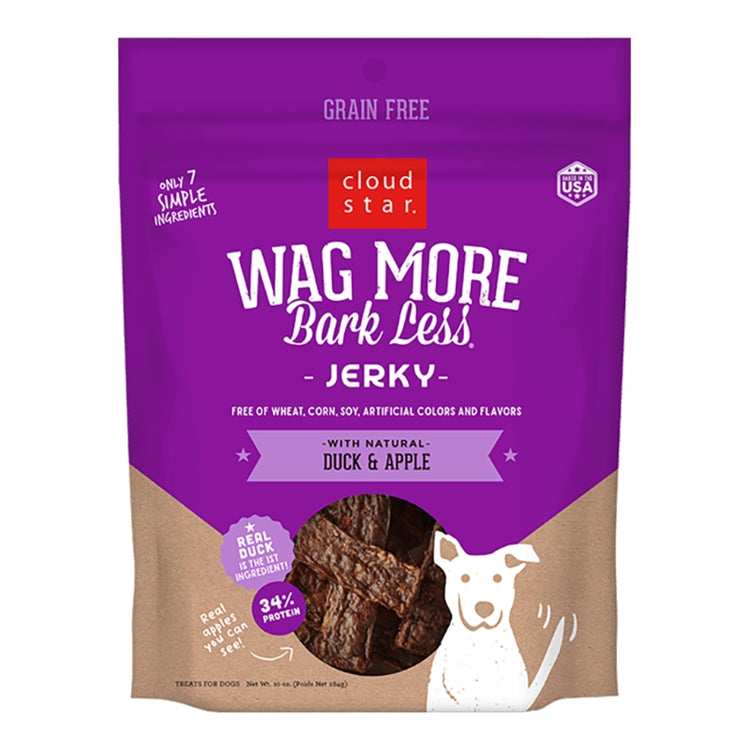 CLOUD Wag More Jerky Grain Free Duck Apple
