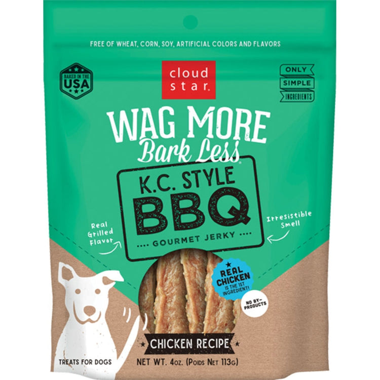 CLOUD Wag More Jerky Grain Free BBQ Chicken (PRE ORDER JULY DELIVERY)