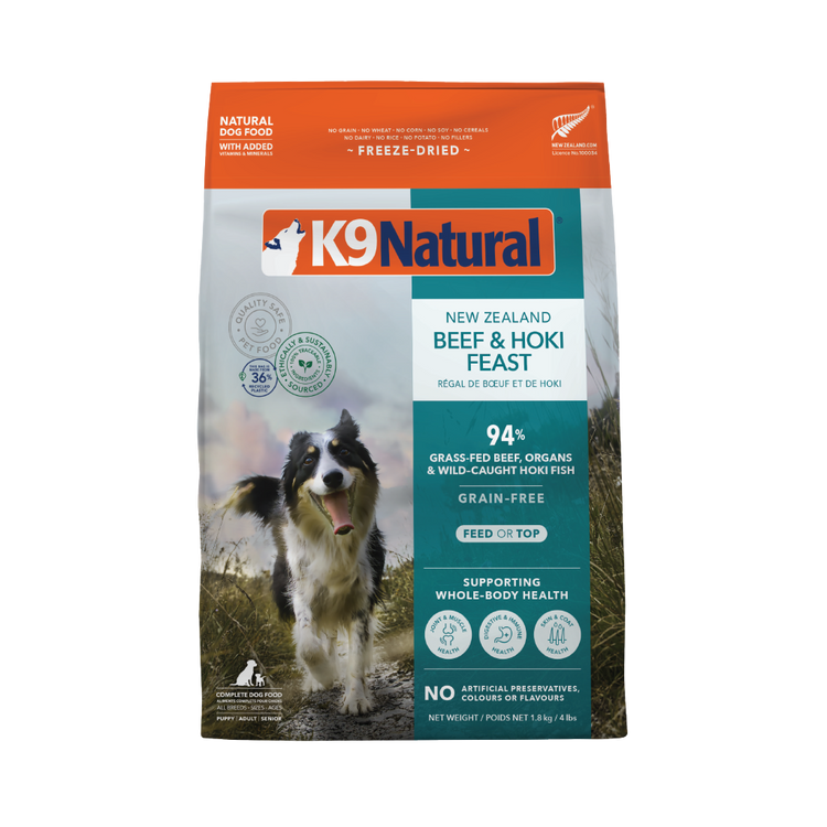 K9 Freeze Dried Hoki & Beef Feast