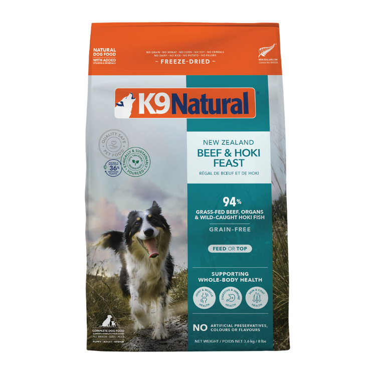 K9 Freeze Dried Hoki & Beef Feast