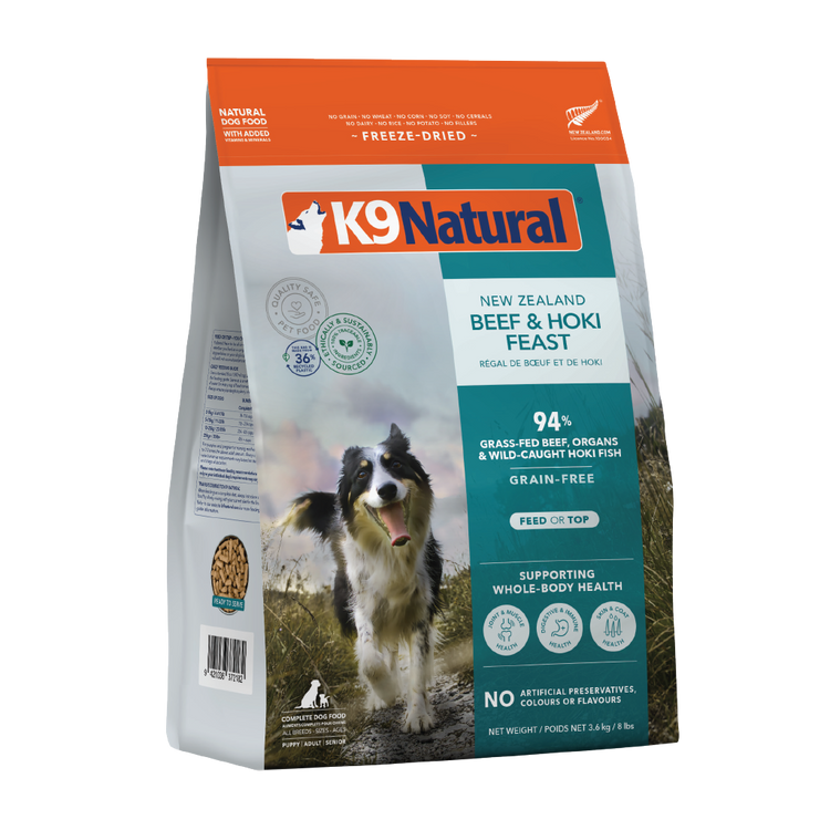 K9 Freeze Dried Hoki & Beef Feast