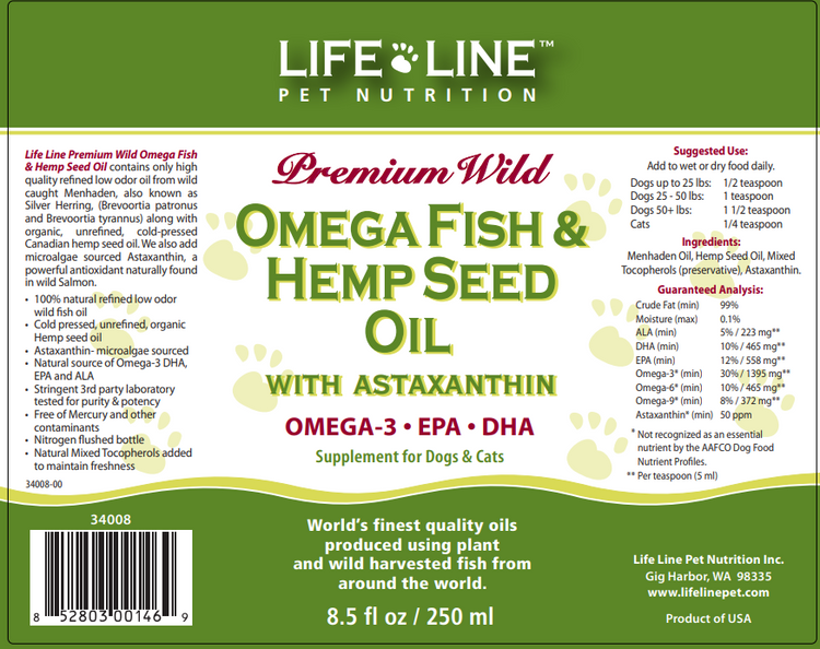 Lifeline Omega Fish & Hemp Seed Oil (Preorder Oct 2026)