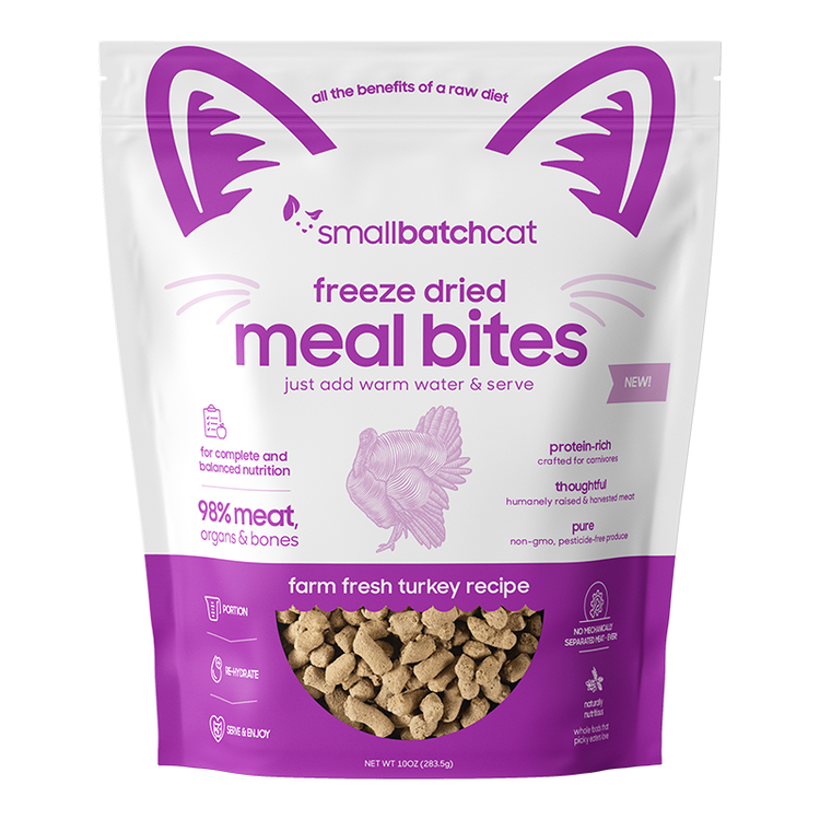 SB Cat Freeze Dried Turkey Mealbites (Preorder October Delivery)