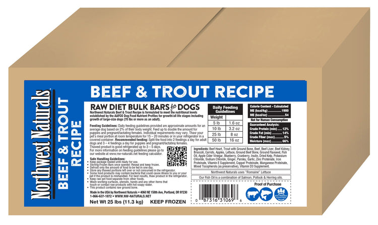 NWN Frozen Beef & Trout Recipe (Preorder October Delivery)
