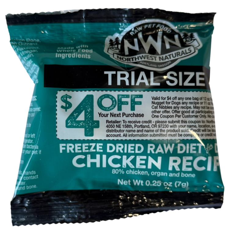 NW Naturals Freeze Dried Chicken Recipe (Sample)