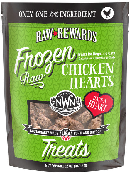 NWN Frozen Chicken Hearts 12oz (Preorder October Delivery)