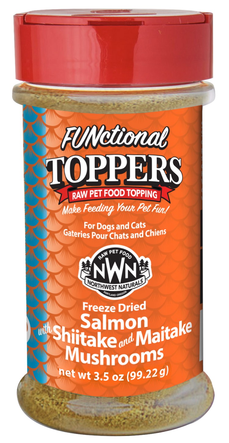 NWN Freeze Dried Toppers Salmon & Mushrooms (Preorder October Delivery)