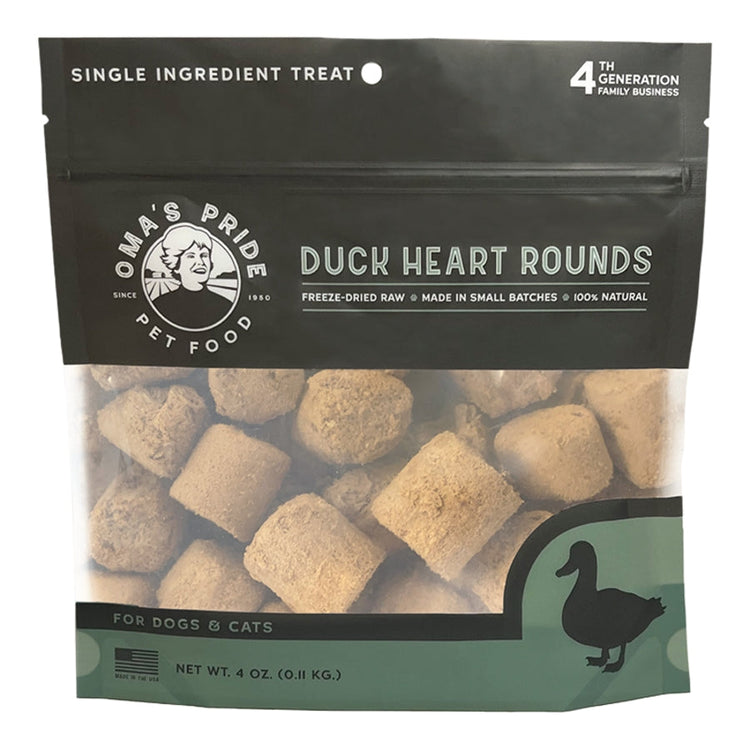 OMA Freeze Dried Duck Hearts (Preorder October Delivery)
