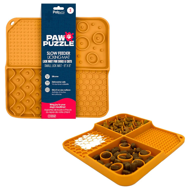 PC Paw Puzzle Silicone Slow Feeding Mat - Small