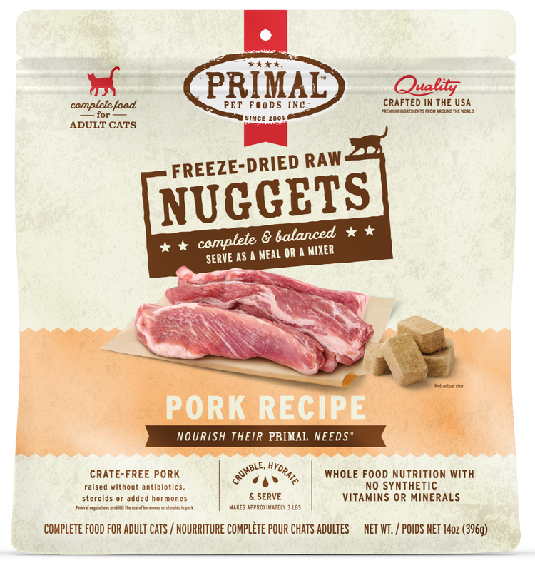 PRIMAL Cat Freeze Dried Pork Recipe (Preorder October Delivery)