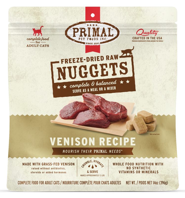 PRIMAL Cat Freeze Dried Venison Recipe (Preorder October Delivery)