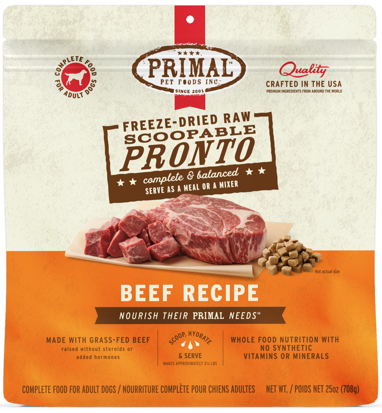 PRIMAL Freeze Dried Pronto Beef (Preorder October Delivery)