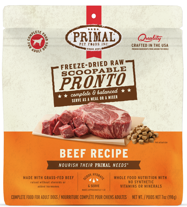 PRIMAL Freeze Dried Pronto Beef (Preorder October Delivery)