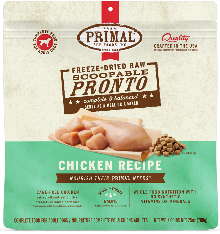 PRIMAL Freeze Dried Pronto Chicken (Preorder October Delivery)