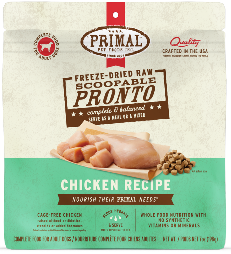 PRIMAL Freeze Dried Pronto Chicken (Preorder October Delivery)