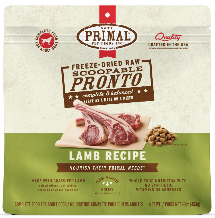 PRIMAL Freeze Dried Pronto Lamb (Preorder Oct 2026)