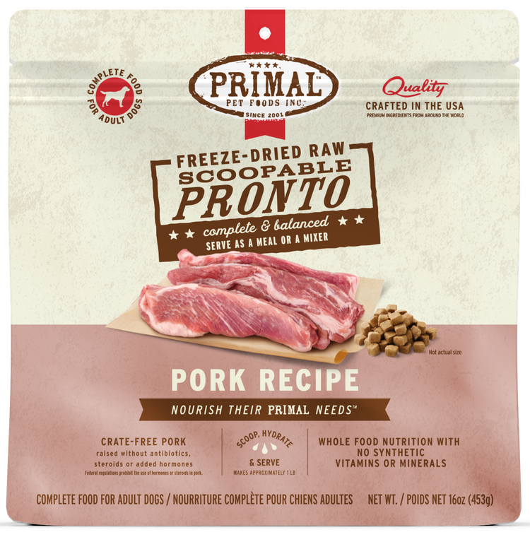 PRIMAL Freeze Dried Pronto Pork (Preorder October Delivery)