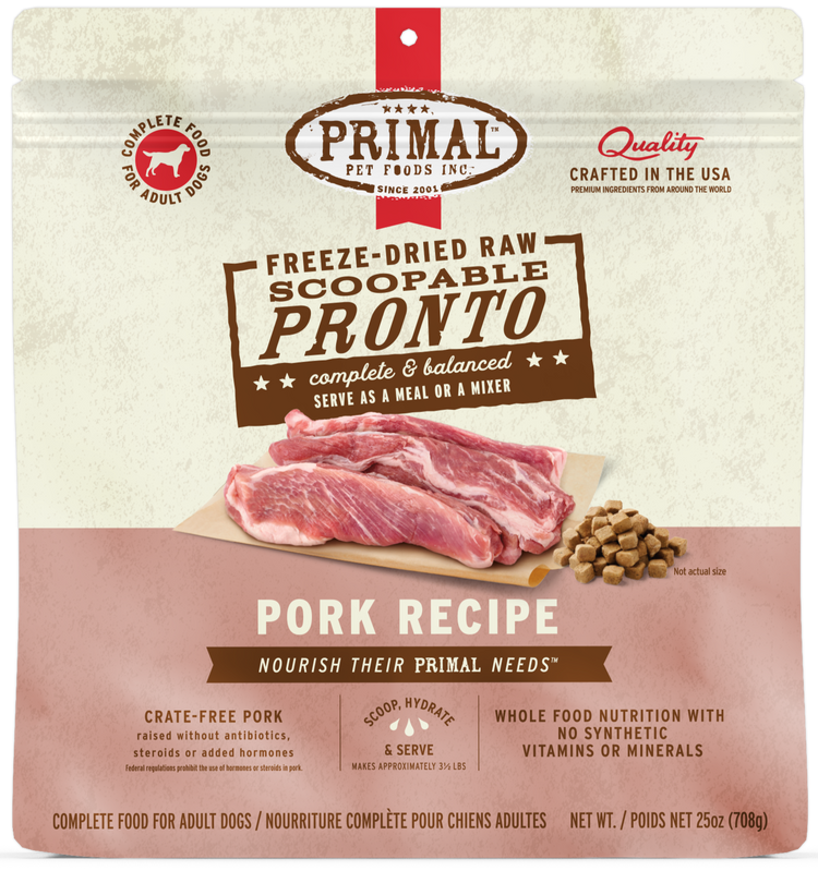 PRIMAL Freeze Dried Pronto Pork (Preorder October Delivery)