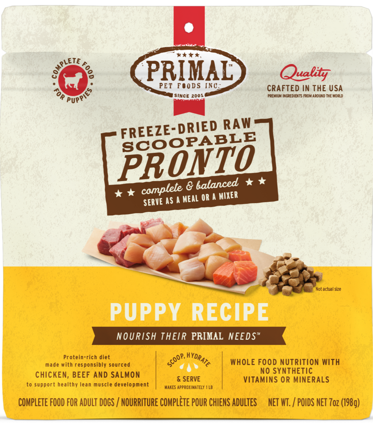 PRIMAL Freeze Dried Pronto Puppy Chicken Salmon (Preorder October Delivery)