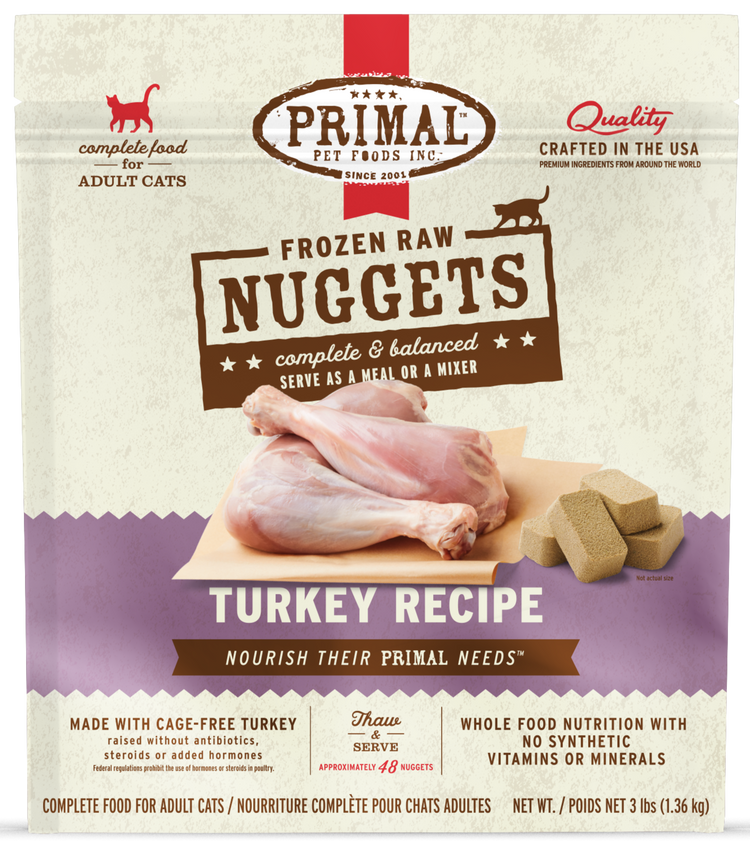 PRIMAL Cat Frozen Turkey Recipe (PRE ORDER JULY DELIVERY)