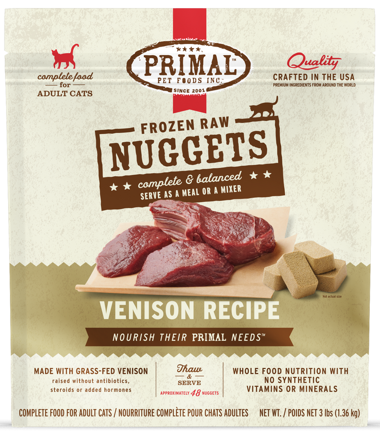 PRIMAL Cat Frozen Venison Recipe