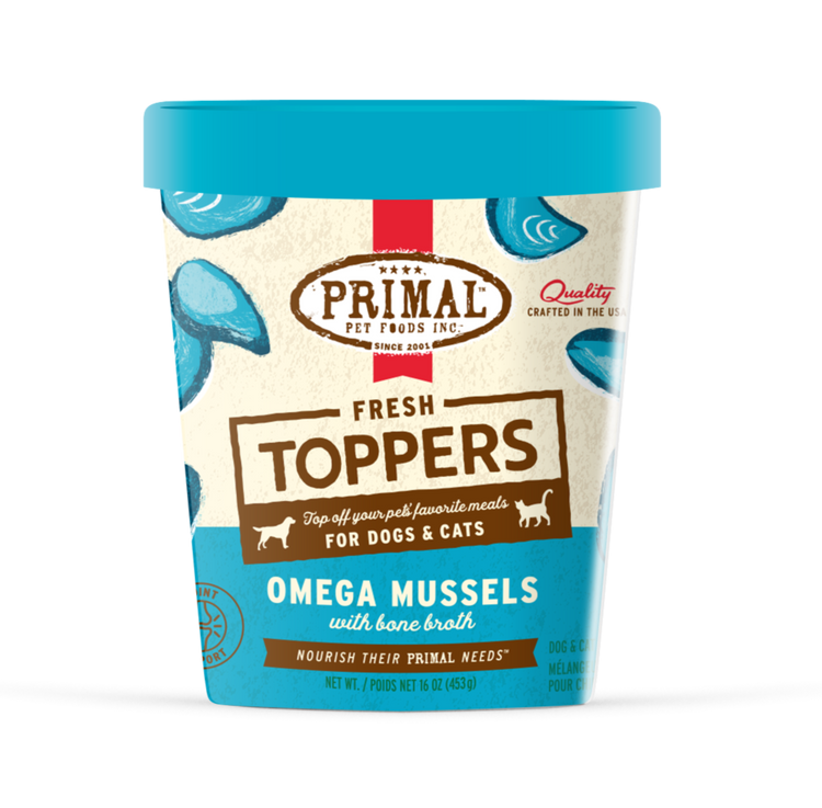 PRIMAL Fresh Toppers Omega Mussel (Preorder October Delivery)