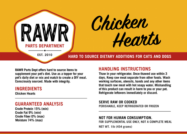 RAWR Chicken Heart 1#