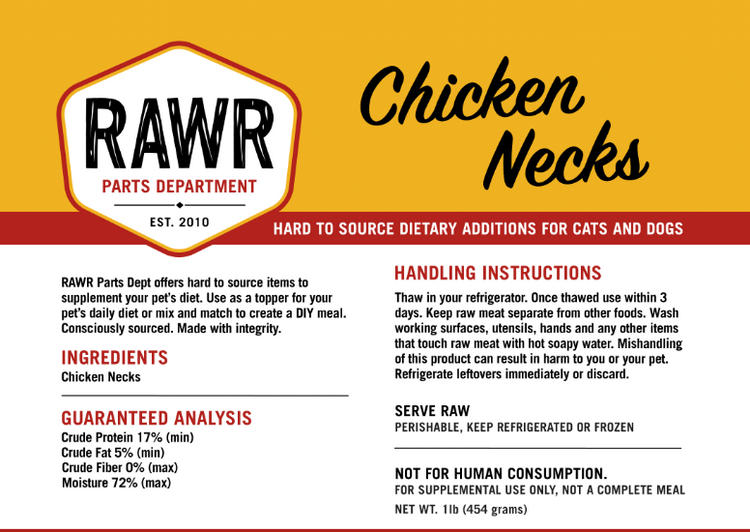 RAWR Chicken Neck 1#