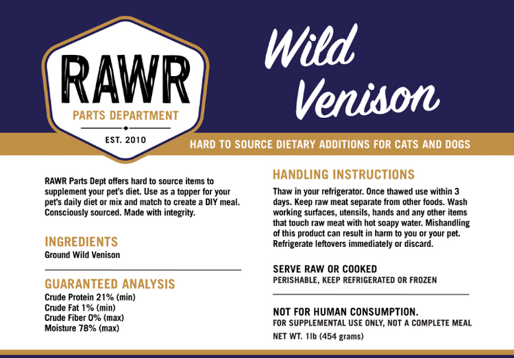 RAWR Venison