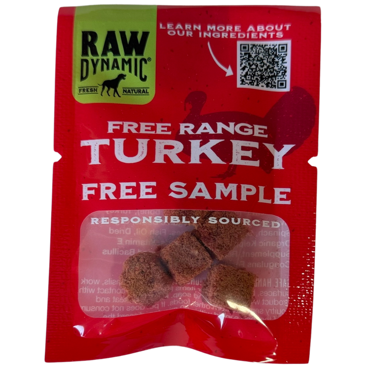 Raw Dynamics Freeze Dried Turkey Recipe (Sample)