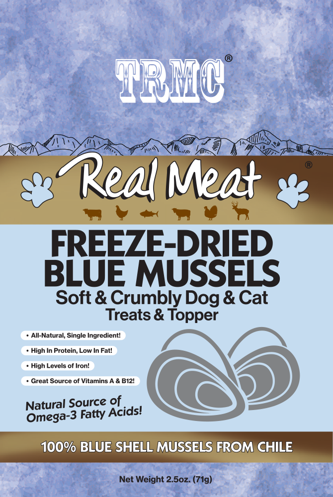 RM Freeze Dried Blue Mussels 2.5oz (PRE ORDER JUNE DELIVERY)