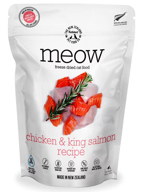 NZ Cat Freeze Dried Chicken & King Salmon Recipe