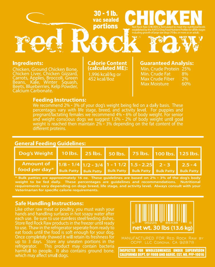 RR Chicken Patties 30lb (8oz patties)