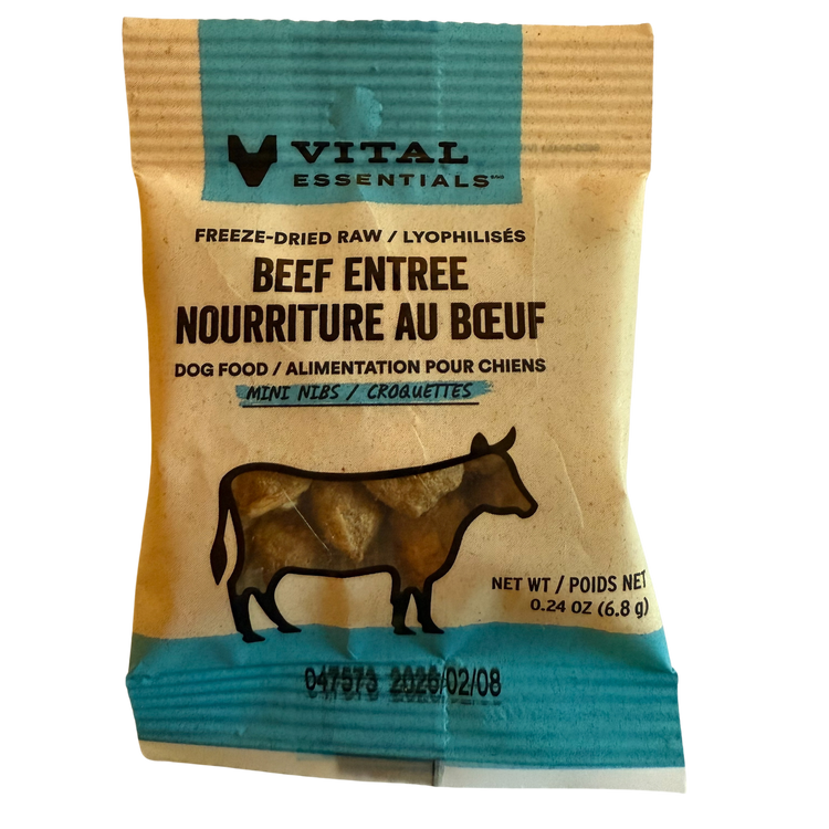 Vital Essentials Freeze Dried Beef Mini Nibs (Sample)