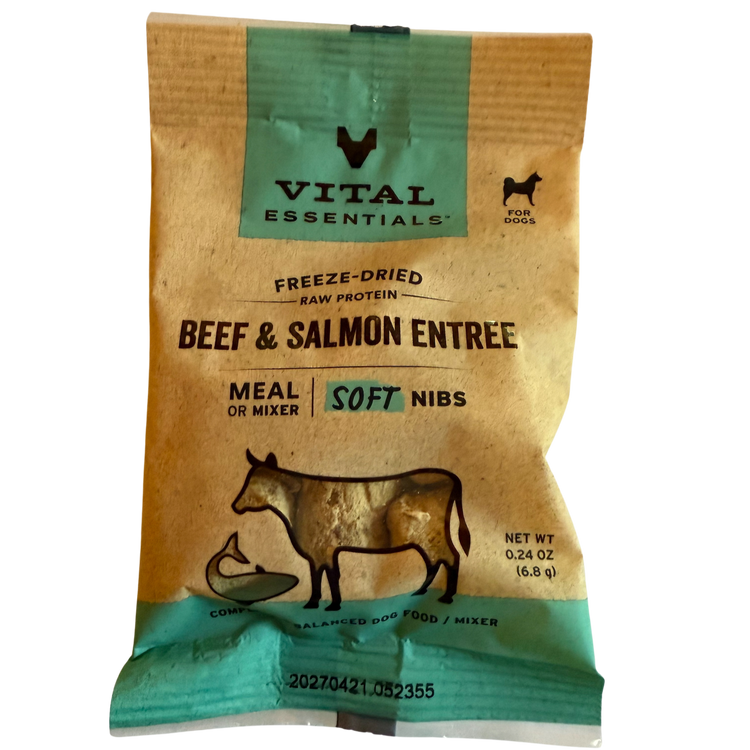 Vital Essentials Freeze Dried Beef & Salmon Soft Nibs (Sample)
