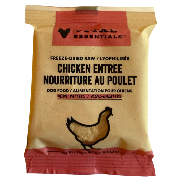 Vital Essentials Freeze Dried Chicken Mini Patties (Sample)
